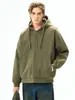 Chaqueta con capucha de algodón lavado estilo americano vintage para hombre, marca de moda Detroit Dressed, lona, manga larga