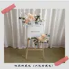 Ceremonia de Entrega de Automóvil Ventana Arreglo de Boda Columna de Flores Adornos Florales Flores Artificiales Tienda 4S Bienvenida Columna de Papel de Marca de PVC Decoración
