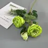 3 rosas artificiais Austin para decoração de cena de casamento, flores artificiais para paisagismo, vitrine de shopping, materiais de decoração para arranjos florais