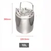 Lata de cerveja de aço inoxidável 304, recipiente para xarope de cola, barril de cola, panela para cerveja caseira, barril de cerveja artesanal