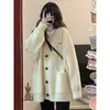 Nuevo Cárdigan de Punto Simple Estilo Coreano y Japonés Otoño/Invierno 2026 Adelgazante Casual Holgado Versátil Abrigo Suéter Estilo Universitario para Mujer