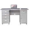 Escritorio de oficina de acero inoxidable 304, mesa de trabajo de taller libre de polvo, escritorio de computadora con cajones, mesa de oficina, mesa médica de laboratorio