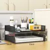 Estante de escritorio para archivos A3A4, estante de metal para documentos, caja de archivos, estante de almacenamiento de archivos de varias capas, caja de almacenamiento para carpetas de archivos