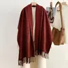 Bufanda de Invierno de Imitación Cachemir Moda Clásica Vintage 2026 para Mujer, Chal de Oficina, Calentador de Cuello Versátil y Cálido