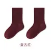 ZT1260 Meias Infantis Estilo Outono Meninos Meninas Meias de Cano Médio Meias para Bebê Sem Costura Punho Folgado Meias Curtas Meias de Algodão Outono