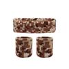 Deportes Camuflaje Cuadrado Jacquard Muñequera Diadema traje Correr Aire Libre Baloncesto Sudor Muñeca Muñequera Sudor Absorbente Diadema