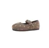 Zapatos Birkenstock para Niñas 2026 Otoño Nueva Llegada Niños Versátiles Lunares Zapatos Casuales Niñas Pequeñas Retro de Corte Bajo Zapatos Pequeños de Cuero