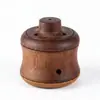 Pote de Moxabustão de Madeira de Nogueira e Pedra para Uso Doméstico, Massagem de Meridianos, Gua Sha, Pote de Moxabustão Portátil, Óleo Essencial de Rosa para Bem-Estar, Moxabustão Quente com Artemísia