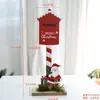 Adornos de Ciervo de Madera Roja de Fieltro para Navidad Accesorios de Decoración para Ventanas de Hotel Decoraciones Navideñas al por Mayor