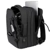 Mochila Doble Expandible de Gran Capacidad, Bolso para Laptop para Viajes de Negocios, Mochila Casual para Viajes, Mochila para Viaje de Negocios