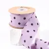 Gancho de Flor de Ciruelo Aterciopelado Hilo Retorcido Cinta de Cuadros Tejida Cinta para Diadema DIY Ramo Cinta de Flores Zapatos y Sombreros Cinta para Embalaje de Cajas de Regalo