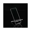 Soporte de Teléfono Móvil de Acrílico Personalizado Escritorio Estante Plegable Soporte de Bolsa de Aire Transparente Vertical Pantalla Pantalla Estante Fabricante Mayorista