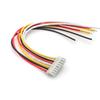 Cable electrónico de color de un solo cabezal y doble cabezal con paso de 2.54 mm 2p/3/4/5/6/7/8/9/10p Cable con terminal