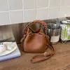 Bolso de Cubo de Agua Transfronterizo para Mujer Nuevo Primavera/Verano 2026 Versátil Bolso de Hombro Cruzado High-End para Viaje Bolso de Mano Tejido para Mujer