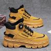 Zapatos para Hombre 2026 Primavera Nuevos de Caña Alta Casual Deportivos de Moda Suela Gruesa que Aumentan la Altura Antideslizantes para Exteriores Ropa de Trabajo Botas Martin
