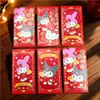 Sanrio Hello Kitty Estampado en Caliente Envoltorio Rojo Dulce Envoltorio Rojo Hello Kitty Bolsa de Envoltorio Rojo Hello Kitty Muñeca Linda Envoltorio Rojo con Logo