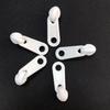 Venta al por mayor de fábrica 3# tirador plano de plástico cabeza de cremallera de plástico accesorios para equipaje de nailon sin fluorescencia sin bloqueo tirador