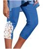 Pantalones de Yoga Sencillos de Color Sólido con Adorno de Encaje para Mujer, Verano 2026 Amazon Transfronterizo, que se Pueden Usar Afuera como Pantalones Capri