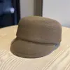 Chapéu de Equitação Casual Retrô Estilo Coreano de Aba Curta Chapéu de Palha com Proteção Solar para Primavera Verão Passeio Proteção Solar Praia Chapéu de Palha Tecido Plano