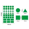 Formas Geométricas Papel de Cobre Pegatinas Pegatinas Cognitivas de Aprendizaje para Niños Cuadrado Círculo Triángulo Etiquetas
