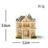 Casa Molino de Viento Castillo de Dibujos Animados Creativo en Miniatura para Jardinería de Paisaje Micro Decoración DIY Accesorios Adornos Mini de Escritorio