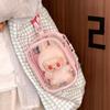 Bolsa Transparente Estilo Japonés Bolsa Colgante de Almacenamiento Bolsa a Prueba de Polvo para Muñecas Funda Protectora Bolsa de Almacenamiento para Juguetes de Moda