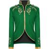 Casaco Curto Bordado com Borda Dourada Estilo Corte Masculino Transfronteiriço da Amazon Jaqueta de Cavaleiro Príncipe para Halloween Fantasia de Performance Cosplay