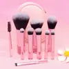 Set de Pinceles de Maquillaje Rt10 Transfronterizo, Set Completo de Pinceles con Todos los Tipos, Portátil y Fácil de Usar, Set Pequeño de Pinceles para Maquillaje de Retoque