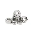 Tuerca de Acero Inoxidable 304 con Rosca Izquierda Chapada en Zinc Blanco Tuerca de Rosca Inversa Tuerca de Bloqueo Inversa Tuerca Hexagonal M4 M5 M20