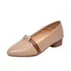 Zapatos planos para mujer 2026 nuevo modelo, suela suave, boca poco profunda, punta fina, zapatos de piel estilo francés, mocasines de piel suave de verano
