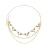 Joyería de moda transfronteriza europea y americana, cadenas de cintura de metal para mujer, cadenas corporales de alta gama y sexys, venta al por mayor del fabricante