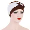 Amazon Sombrero Turbante Suave Trenzado Lateral Multicolor Gorro para Quimioterapia Nuevo Modelo Transfronterizo
