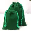Bolsas de Veludo com Cordão, Embalagens de Veludo para Presentes, Bolsas com Cordão para Embalagem de Joias, Bolsas de Armazenamento de Pelúcia, Atacado em Estoque