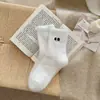 Meias de Veludo de Mínk Brancas de Meia-Canela Outono e Inverno, Meias Femininas de Meia-Canela Confortáveis e Respiráveis, Meias Longas de Pelúcia Espessas Quentes de Veludo de Mínk