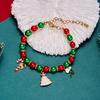 Joias de Natal transfronteiriças novas, versátil, caixa de presente Papai Noel, muletas, pulseira ajustável tecida à mão com contas