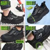 Sapatos de Segurança Mais Vendidos para Homens com Biqueira Larga, Ajuste Largo, Cabeça Larga, Biqueira de Aço, Anti-Esmagamento, Anti-Perfuração, Leves, Respiráveis, Resistentes a Odores e Seguros para o Trabalho
