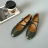 Populares zapatos Mary Jane sencillos de estilo francés para mujer, nuevo modelo de otoño 2026, con aumento de altura interno, cómodos y versátiles para ir al trabajo