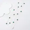 NK-283 trébol de cuatro hojas que gotea aceite 130 cm multicolor plegable cadena larga para suéter de mujer otoño e invierno nuevo venta al por mayor de fábrica