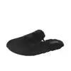 Zapatos peludos para exteriores sin cordones, estilo nuevo para mujeres y niños, pantuflas de algodón para otoño e invierno, suela plana, puntera cerrada, cálidos, 2026 esponjosos
