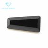 Directo de Fábrica escalera cuadrada trapecio circón negro piedra desnuda pequeña escalera cuadrada piedra negra blanca reloj diamante joyería incrustada