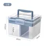 Caja de medicina de fábrica directa color transparente engrosada resistente a los arañazos portátil conveniente caja de caja con broche de presión caja de almacenamiento