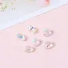 Cuentas de Cristal de Fresa con Agujero Horizontal de 8 mm, Cuentas Sueltas de Cristal de Cristal, Accesorios para Joyería de Pulsera y Collar de Bricolaje, Cuentas Espaciadoras, Venta al por Mayor