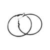 Acero inoxidable 316L acero titanio aretes de aro grande en espiral versátiles clip de resorte hebilla de lazo de camarón aretes en espiral joyería