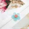 Patch acrílico cor gelatina flor de cinco pétalas cocar acessórios de joalheria DIY atacado