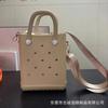 Enfoque transfronterizo en el mercado europeo super tienda eva bolso de hombro cruzado se puede equipar con correa de hombro del mismo color bolso tote de gelatina