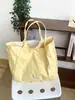 Bolsa de Ombro Dupla Face com Bolinhas Estilo Coreano, Fresca e Simples, Bolsa Versátil de Nylon, Grande Capacidade, Bolsa de Lona para o Dia a Dia Menina