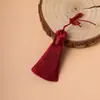Funda de Teléfono Vertical de Seda de Hielo con Borla Corta y Gruesa de 5 cm Colgante de Marcador de Página con Borla Colgante Colgante Decorativo para Unidad USB Adorno de Ropa con Borla Colgante