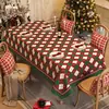 Mantel de Navidad Impermeable y a Prueba de Aceite Mantel que No Requiere Lavado Nuevo Estilo 2025 Ambiente de Año Nuevo Mantel para Mesa de Café Cuadros Rojos