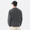 Suéter de punto para hombre de otoño/invierno con nuevo diseño de bloques de color, con un aspecto en capas, una estética vintage y un estilo inspirado en Japón, perfecto como jersey moderno o prenda de abrigo