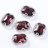 Fivela de Cristal de Borda Octogonal Retangular Vitral Garra de Cristal Broca Perfurada à Mão Acessórios para Roupas Sapatos Bolsas DIY